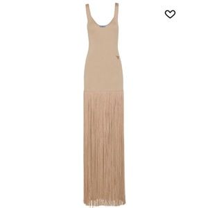 Prada fringed knit dress. Worn once. Size 42 or M.